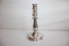 Bougeoir en métal argenté