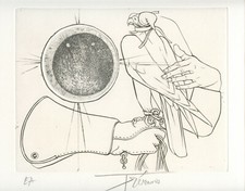 TREMOIS PIERRE YVES SIGNED ENGRAVING PENCIL EA HANDSIGNED EA ETCHING FALCONRY
