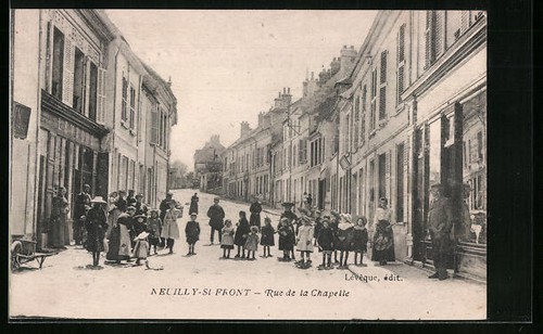 Cpa neuilly saint - cpa, rue
