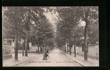 Old postcard Le Parc Saint-Maur, Avenue du Grand Chêne 1904 