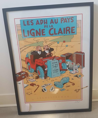 Sérigraphie tintin les - sérigraphie,