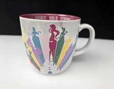 Disney Princesses Fierce Bold Strong Ceramic Mug Large Lustre Fantasyland Castle