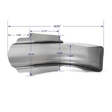 Aile prolongée Garde-boue arriere pour Harley Touring Road Electra Glide 09-13