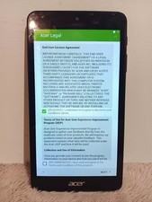 Acer Iconia One 7  7" Android Tablet A6004 Smartphone Unlocked Factory Reset 