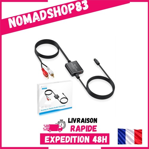 Convertisseur rca vers optique - convertisseur,