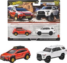 1:64 Hot Wheels 2025 Premium 2-Pack 979S Subaru Crosstrek + Toyota 4Runner