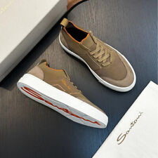 Santoni Men's breathable shoes Comfortable casual shoes