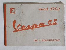 I112779 use and maintenance - Vespa GS mod. 1962 - I Edizione