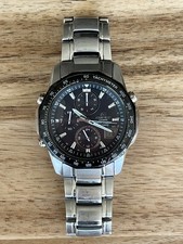 Casio Edifice EQW700DBJ-1 4717 Mens Solar SS Watch Running + Links Manual Rcpt