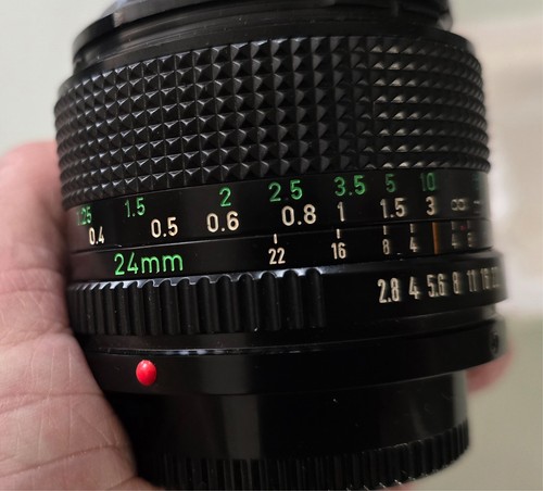 Objectif canon 24mm - canon, f2.8