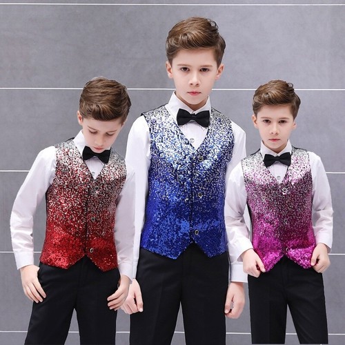 Boys kid sequin vest tank - vest, tops