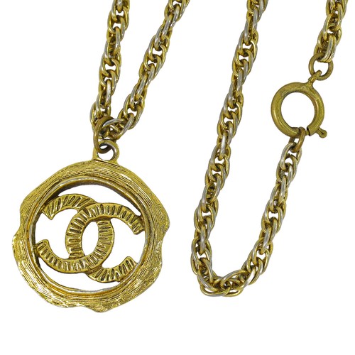 Collier plaqué chanel cc - plaqué,