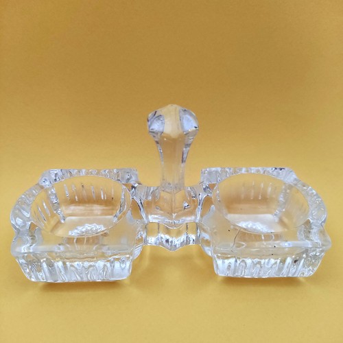 Salière poivrière cristal - poivrière, en