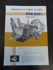 prospectus agricole : arracheuse de pommes de terre WUHLMAUS type GRT