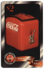 Coca-Cola '96 Coke Refroidisseur/Distributeur (1935) Carte #40 De 48 Téléphone