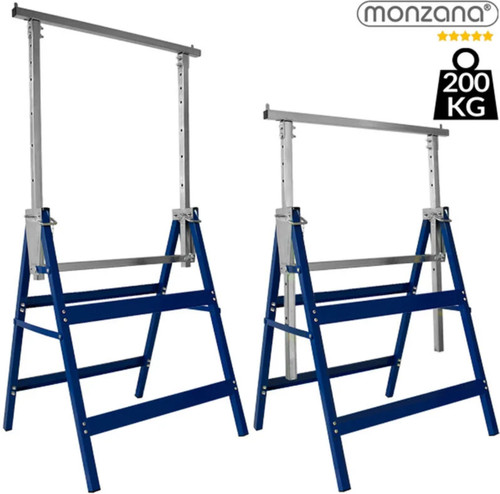 Lot tréteaux bleus pliables - lot,