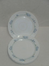 VINTAGE ARCOPAL FRANCE ARC LOT OF (8) DINNER PLATES 10" ACROSS PATTERN UNKNOWN