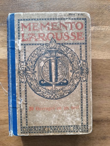 Ancien mémento larousse 1920 - mémento,