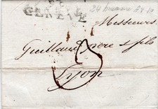 MARQUE POSTALE. LETTRE GENEVE
