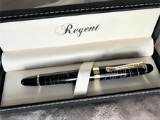 Stylo PLUME PLAQUE OR  NOIR