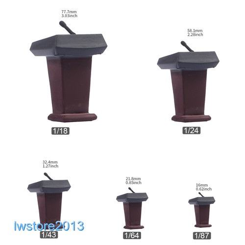 Speech podium desk scene - desk, props