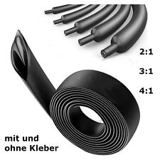 Black Heat Shrink Tubing 2:1 3:1 4:1 - With/Without Adhesive - UL Approval