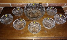 Service à dessert en verre de