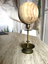boule en bois sur pied bronze