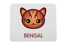 Bengal sous-main avec un chat