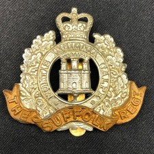 Insigne De Casquette De L'Armée Britannique - Régiment De Suffolk