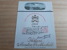 étiquette vin Chateau Mouton