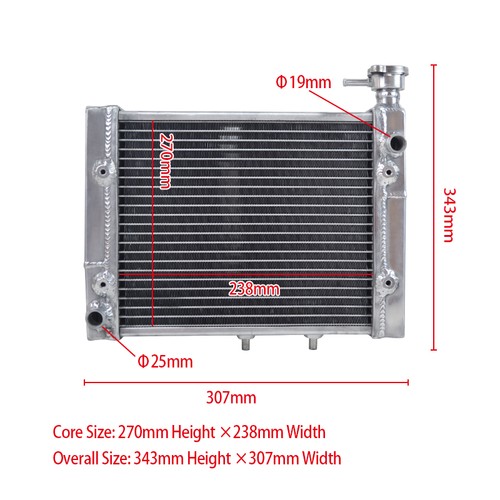 Aluminum radiator for - aluminum,