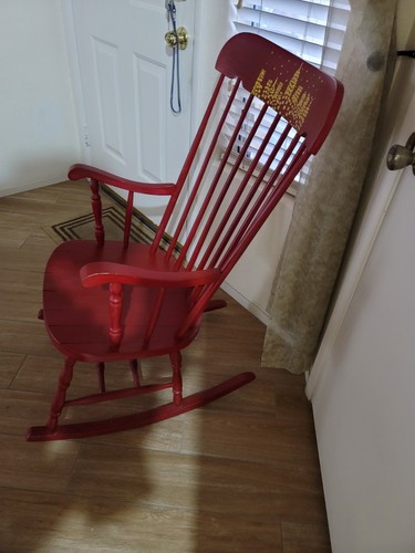 Beautiful wooden rocking - , chair