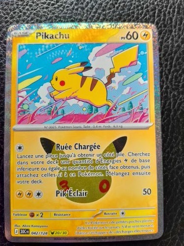 Carte pokemon pikachu - carte,