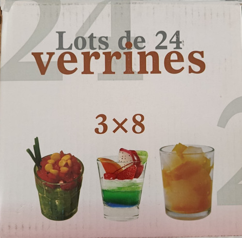 Lot verrines verre - en,