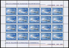 Feuillet vignettes avion DENT