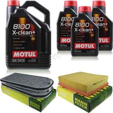 MOTUL 8 L 5W-30 Huile Moteur + MANN-FILTER Pour BMW 7E E38 740 I IL 735 IIL