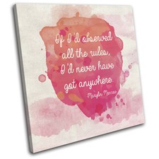 Marylin Monroe Quote Iconic Celebrities SINGLE TOILE murale ART Photo Print