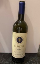 SASSICAIA 1996 EMPTY WINE BOTTLE  750 ml Purchased in Italy