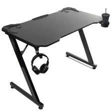 Bureau Gaming Noir 150kg Porte-gobelet NanoR RS345