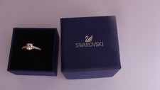 Bague solitaire SWAROVSKI Bague fiançailles cristaux ring Swarovski taille 55