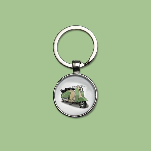 Porte clefs scooter lambretta - porte-clefs,