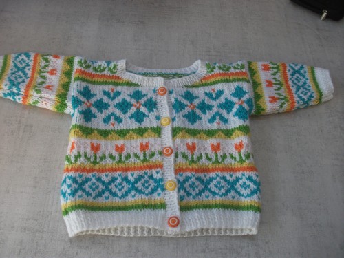 Gilet bébé tricoté main - bébé,