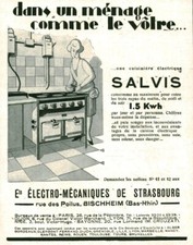 Antique Salvis 1929 Magazine Issue Electric Cooker Advertising