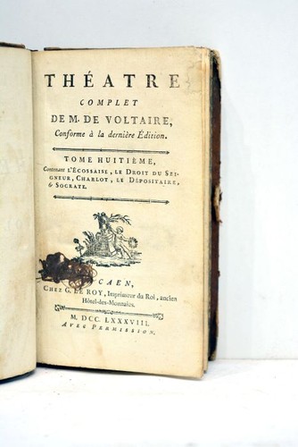 Livre ancien voltaire theatre - voltaire,