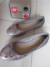 ballerines argentées taille