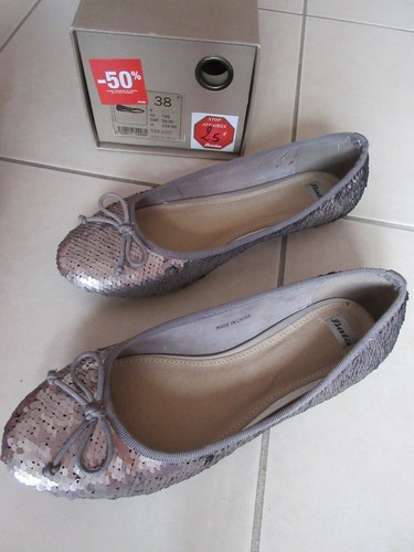 Ballerines argentées taille - argentées,