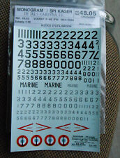 Décalques Maquette Avion 1:48 Monogram 48.05 Vought F-8E (FN) Crusader