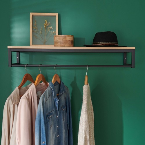 Penderie etagere murale bois - murale,