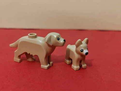 Chiot chien beiges - chiot, lego